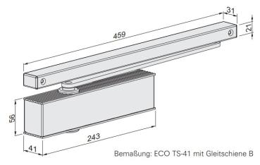 ECO Gleitschienenschließer TS 41 – EN 1-4